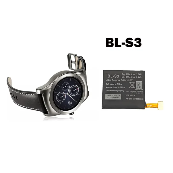 Bateria de alta qualidade BL-S3 para LG G Watch R W110,Urbane Watch W150 - Image 4