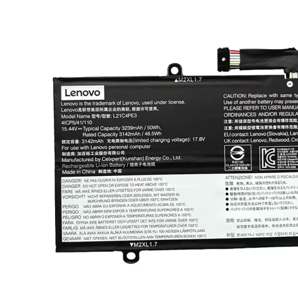 Bateria para computador portátil LENOVO L21C4PE3 L21M4PE4 - Image 3