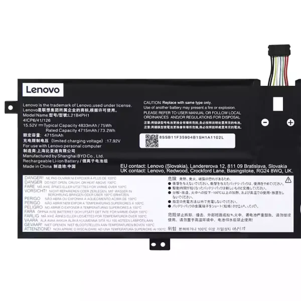 Bateria para computador portátil LENOVO L21B4PH1 L21C4PH1 L21M4PH1 L21L4PH1 L21D4PH1 - Image 3