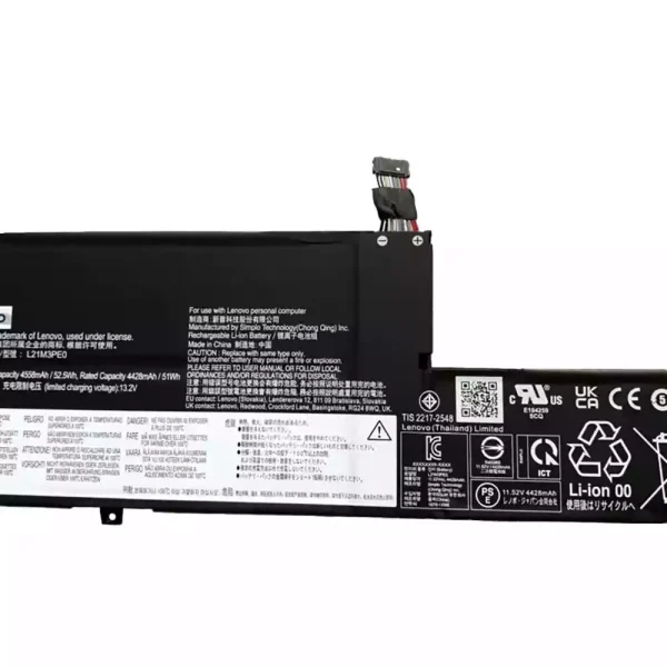 Bateria para computador portátil LENOVO L21M3PE0 L21C3PE0 L21L3PE0 L21B3PE0 - Image 3