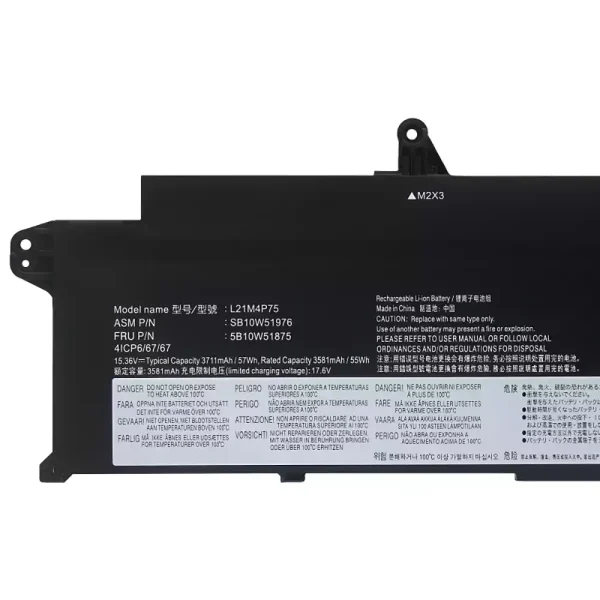 Bateria para computador portátil LENOVO L21B4P71 L21M4P75 L21C4P75 L21L4P73 - Image 3