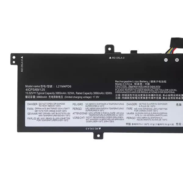 Bateria para computador portátil LENOVO L12M4PD6 - Image 3