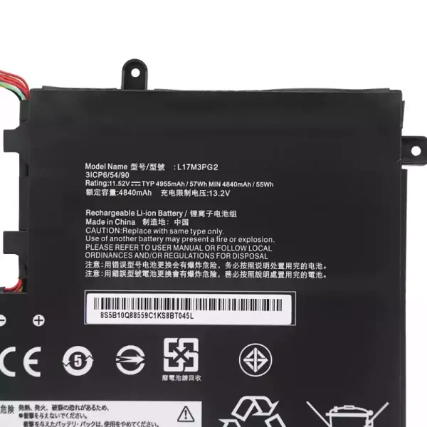 Bateria para computador portátil LENOVO L17M3PG2 L17L3PG2 - Image 3