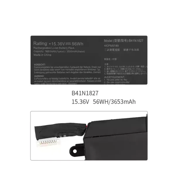Bateria para computador portátil ASUS B41N1827 - Image 2