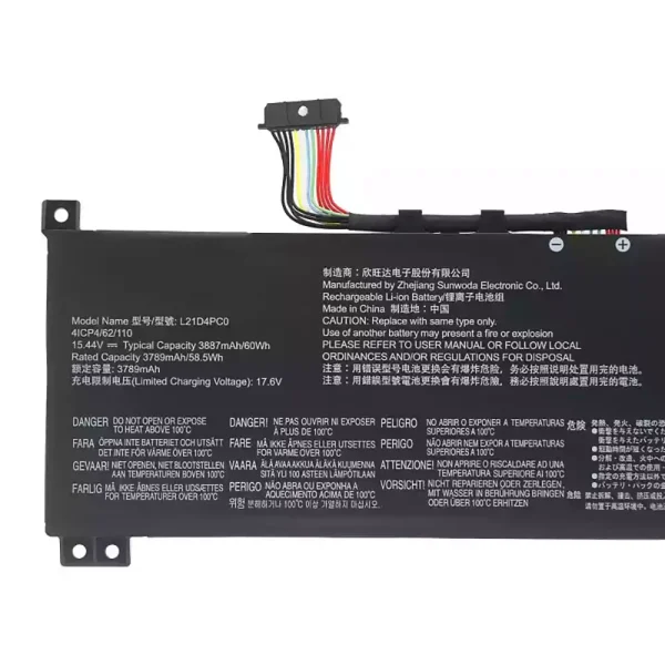Bateria para computador portátil Lenovo L21M4PC0 L21C4PC0 - Image 3