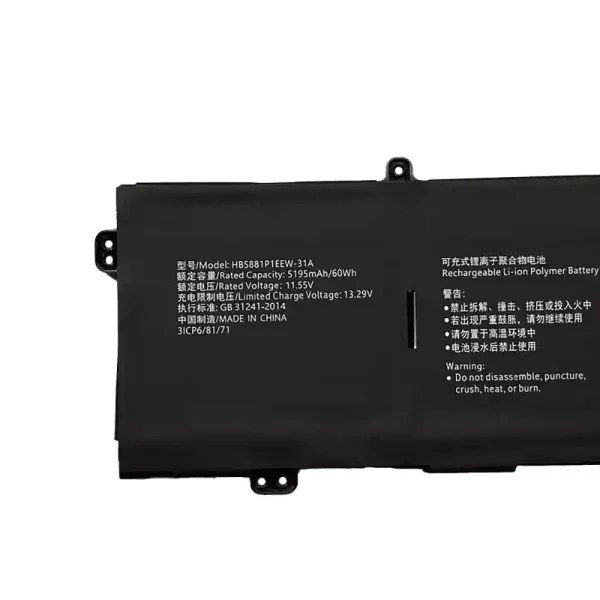 Bateria para computador portátil HUAWEI HB5881P1EEW-31A - Image 3