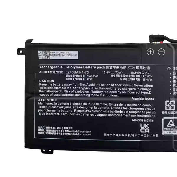 Bateria para computador portátil L240BAT-4-73 - Image 3