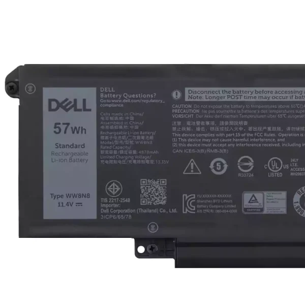 Bateria para computador portátil DELL WW8N8 66DWX - Image 3