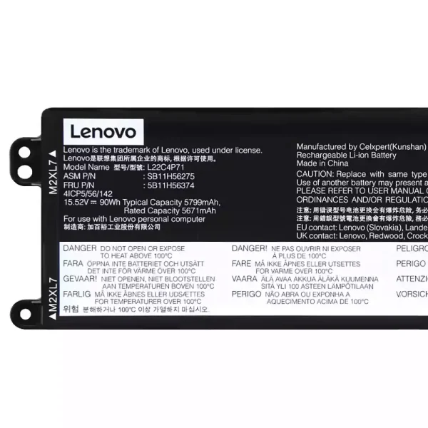 Bateria para computador portátil LENOVO L22C4P71 L22M4P71 - Image 3