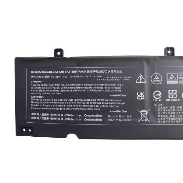 Bateria para computador portátil CLEVO NV40BAT-4-53 - Image 3