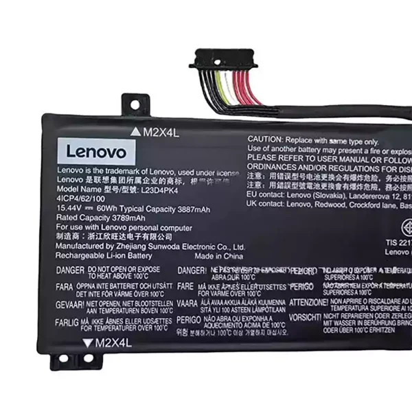 Bateria para computador portátil LENOVO L23C4PK4 L23M4PK4 L23D4PK4 - Image 3