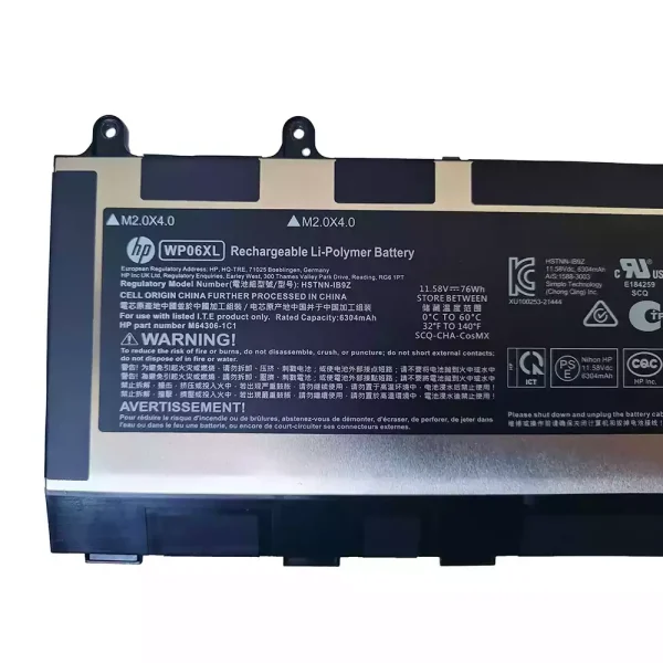Bateria para computador portátil HP WP06XL - Image 3