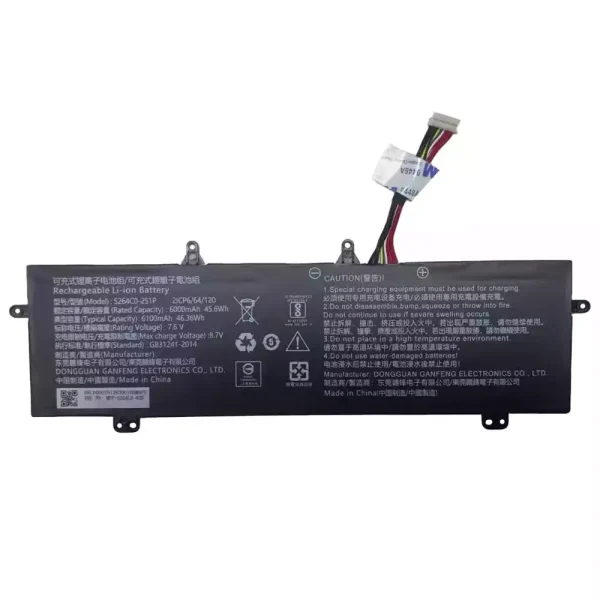 Bateria para computador portátil 5264C0-2S1P,Haier Leadpie M1 GREAT Ditecma