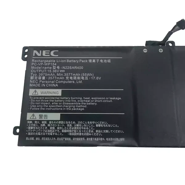 Bateria para computador portátil NEC PC-VP-WP154 N22SAR400 - Image 2