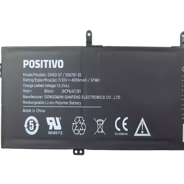 Bateria para computador portátil POSITIVO DN50-57 556781-3S - Image 3