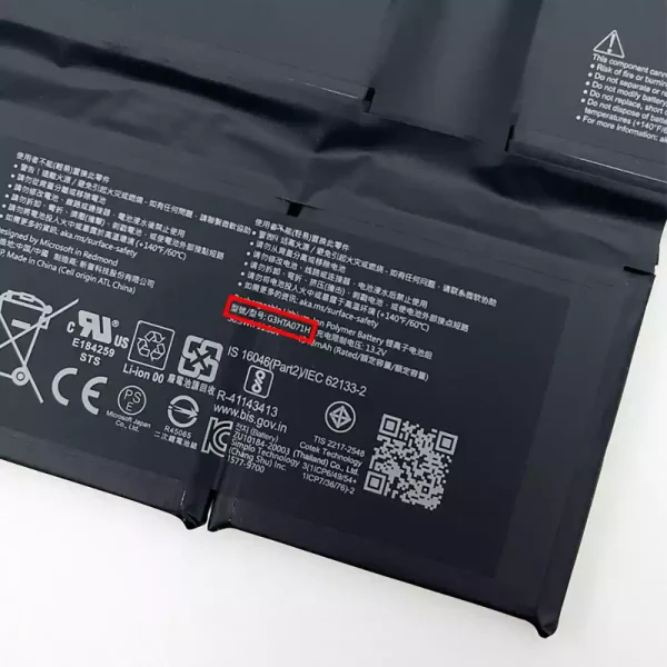 Bateria para computador portátil Microsoft G3HTA071H,Microsoft Surface Laptop Studio 1964 - Image 3