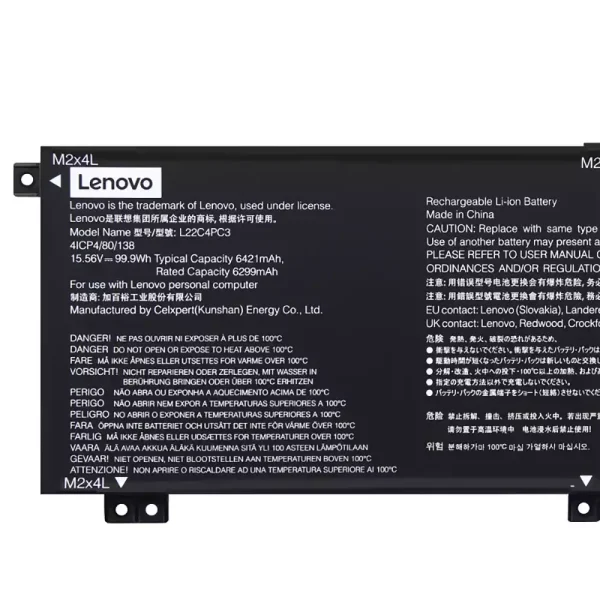 Bateria para computador portátil LENOVO L22C4PC3 L22D4PC3 L22M4PC3 - Image 3