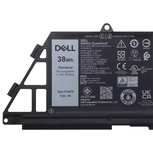 Bateria para computador portátil DELL FH97R 76KVG 599M7 - Image 3