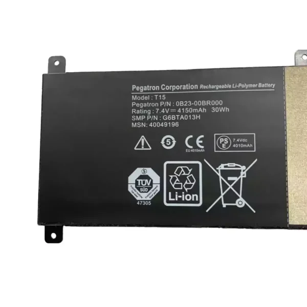 Bateria para computador portátil 0B23-00BR000 G6BTA013H T15 - Image 2