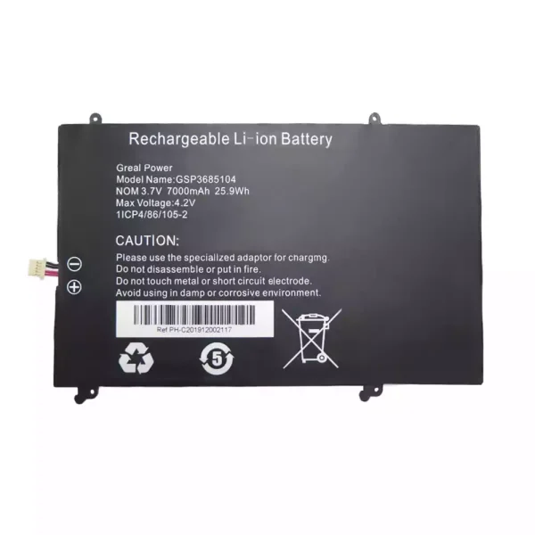 Bateria para computador portátil GSP3685104