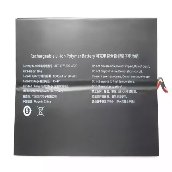 Bateria para computador portátil AEC3179109-4S2P
