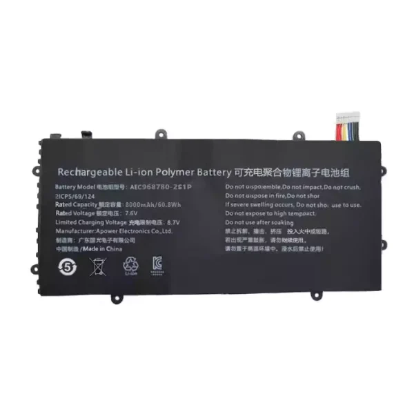 Bateria para computador portátil AEC968780-2S1P