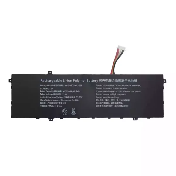 Bateria para computador portátil AEC5080100-3S1P