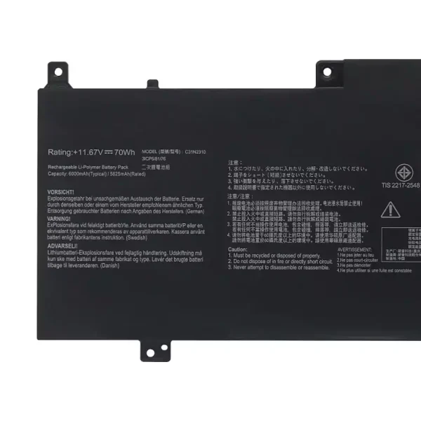Bateria para computador portátil ASUS C31N2310 - Image 3