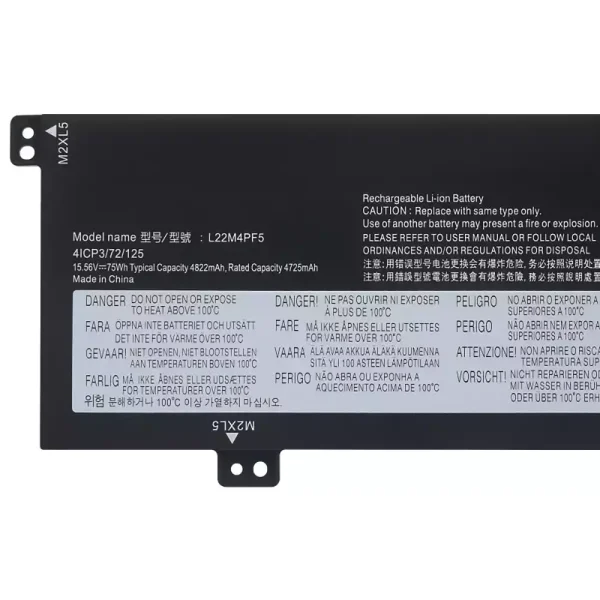Bateria para computador portátil LENOVO L22D4PF5 L22C4PF5 L22X4PF5 L22B4PF5 L22M4PF5 - Image 3