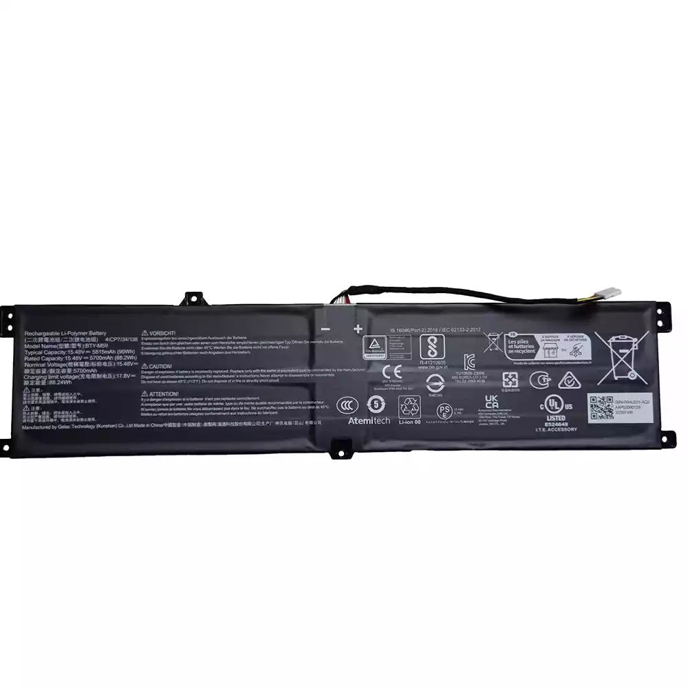 Bateria para computador portátil MSI BTY-M59