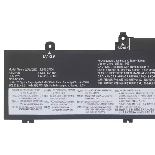 Bateria para computador portátil LENOVO L20M3PD4 L20L3PD4 - Image 3