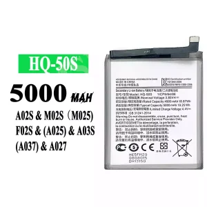 Bateria HQ-50S para Samsung A02S/M02S/M025/F02S/A025/A03S/A037/A027