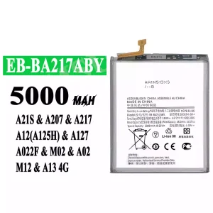 Bateria EB-BA217ABY para Samsung A21S/A207/A217/A12(A125H)/A127/A022F/M02/A02/M12/A13 4G