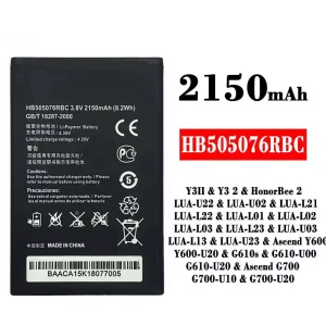 Bateria HB505076RBC para HUAWEI Y3 2 / HonorBee 2 / Ascend Y600 / Ascend G700