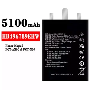 Bateria HB496789EHW para HUAWEI Honor Magic 5