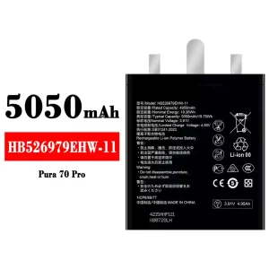 Bateria HB526979EHW-11 para HUAWEI Pura 70 Pro