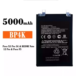 Bateria BP4K para Xiaomi Poco X5 Pro 5G / REDMI Note 12 Pro / Poco F5
