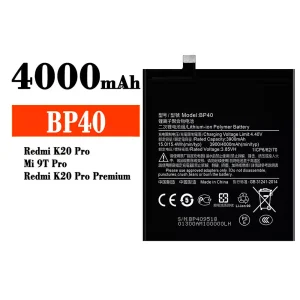 Bateria BP40 para Xiaomi Redmi K20 Pro / Mi 9T Pro