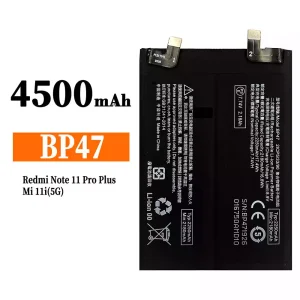 Bateria BP47 para Xiaomi Redmi Note 11 Pro Plus / Mi 11i