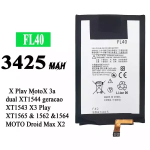 Bateria FL40 para Motorola X Play / MotoX 3a dual / X3 Play / MOTO Droid Max X2