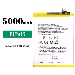 Bateria BLPA17 para OPPO Realme C53 / C67 NFC / C65 4G / C67 4G
