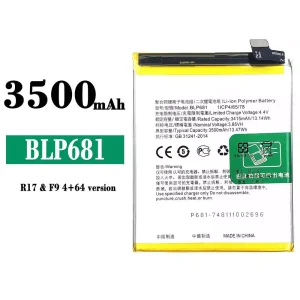 Bateria BLP681 para OPPO R17 / F9 4+64 version