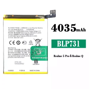 Bateria BLP731 para OPPO Realme 5 Pro /Realme Q