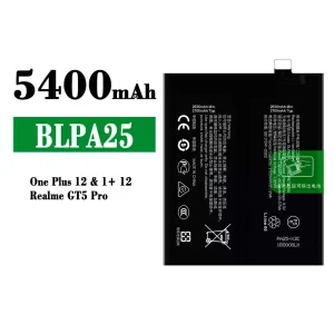 Bateria BLPA25 para OPPO One plus 12/Realme GT5 Pro