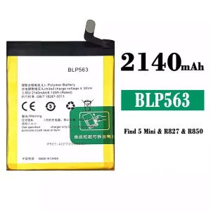 Bateria BLP563 para OPPO Find 5 mini/R827/R827T/R850