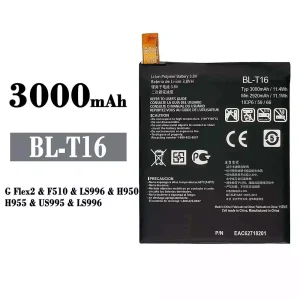 Bateria BL-T16 para LG G Flex2