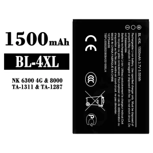 Bateria BL-4XL para Nokia NK 6300 4G/8000