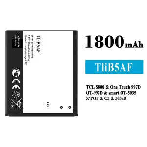 Bateria TliB5AF para Alcatel TCL S800/One Touch 997D