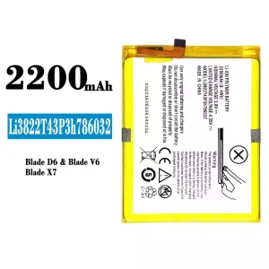 Bateria Li3822T43P3h786032 para ZTE Blade D6/Blade V6/Blade X7