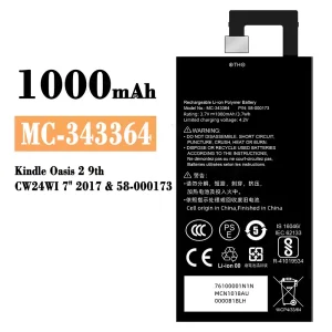 Bateria MC-343364 para Amazon Kindle Oasis 2 9th /58-000173